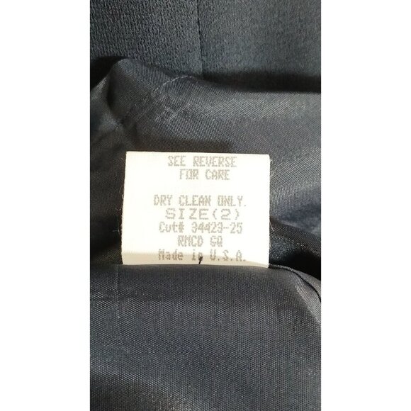 Laundry by Shelli Segal Navy Blue Maxi Dress Criss Cross Back Formal Gown Size 2 - Picture 9 of 9